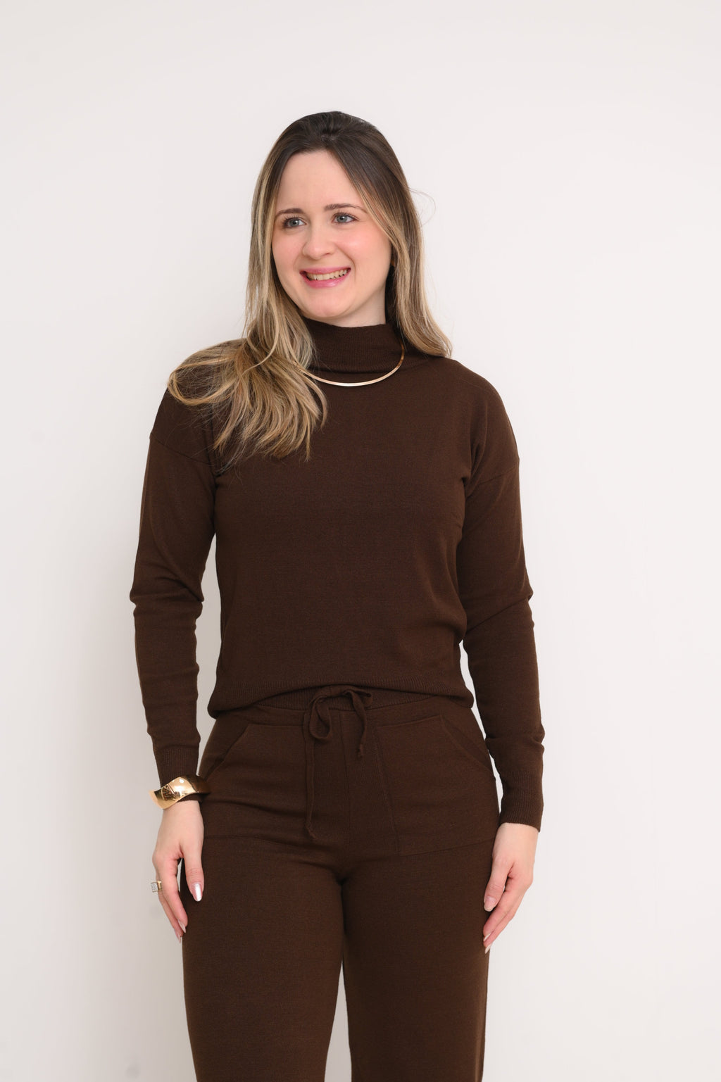 CONJUNTO  TRICOT MODAL TÂNIA ELEGANCE