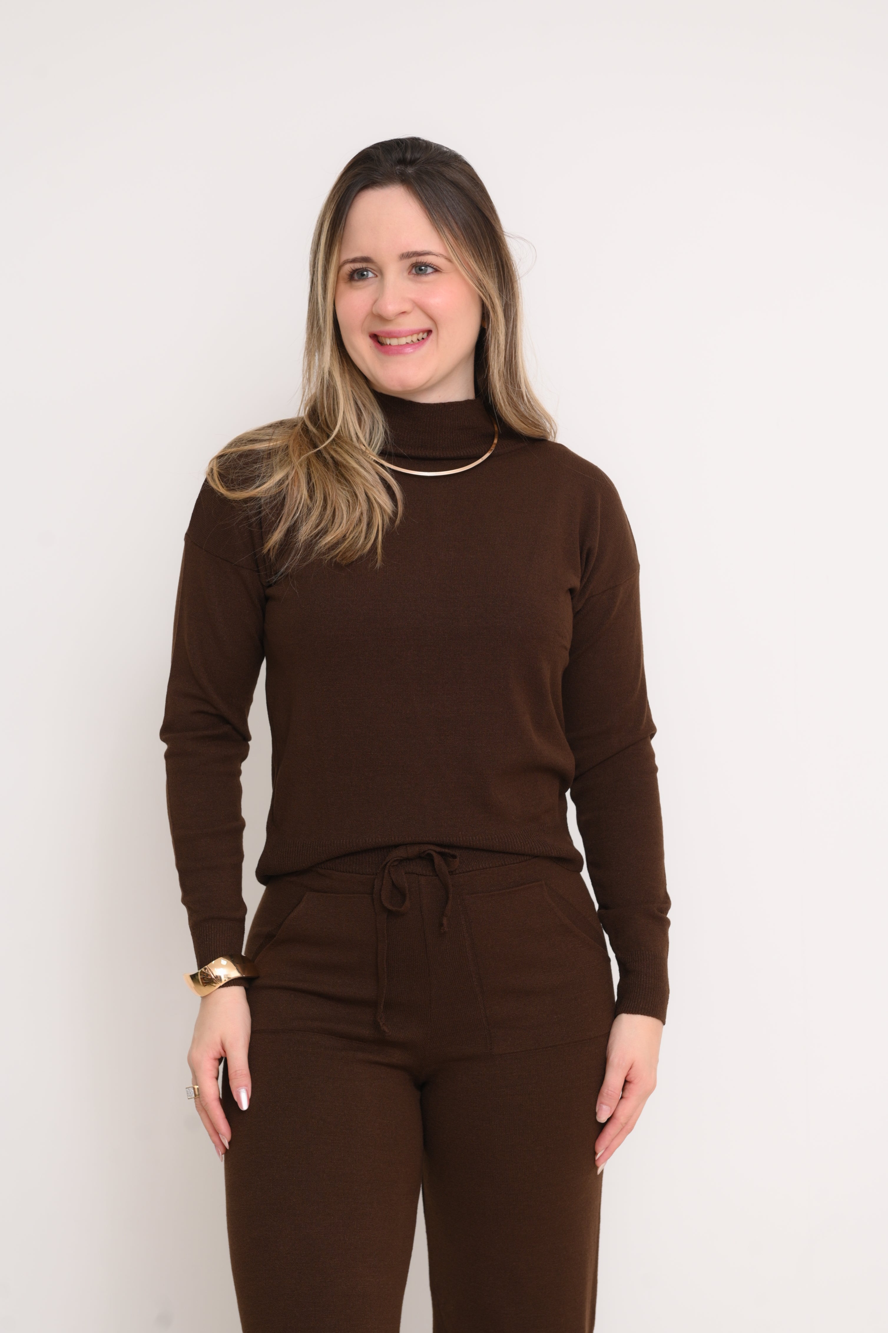 CONJUNTO  TRICOT MODAL TÂNIA ELEGANCE