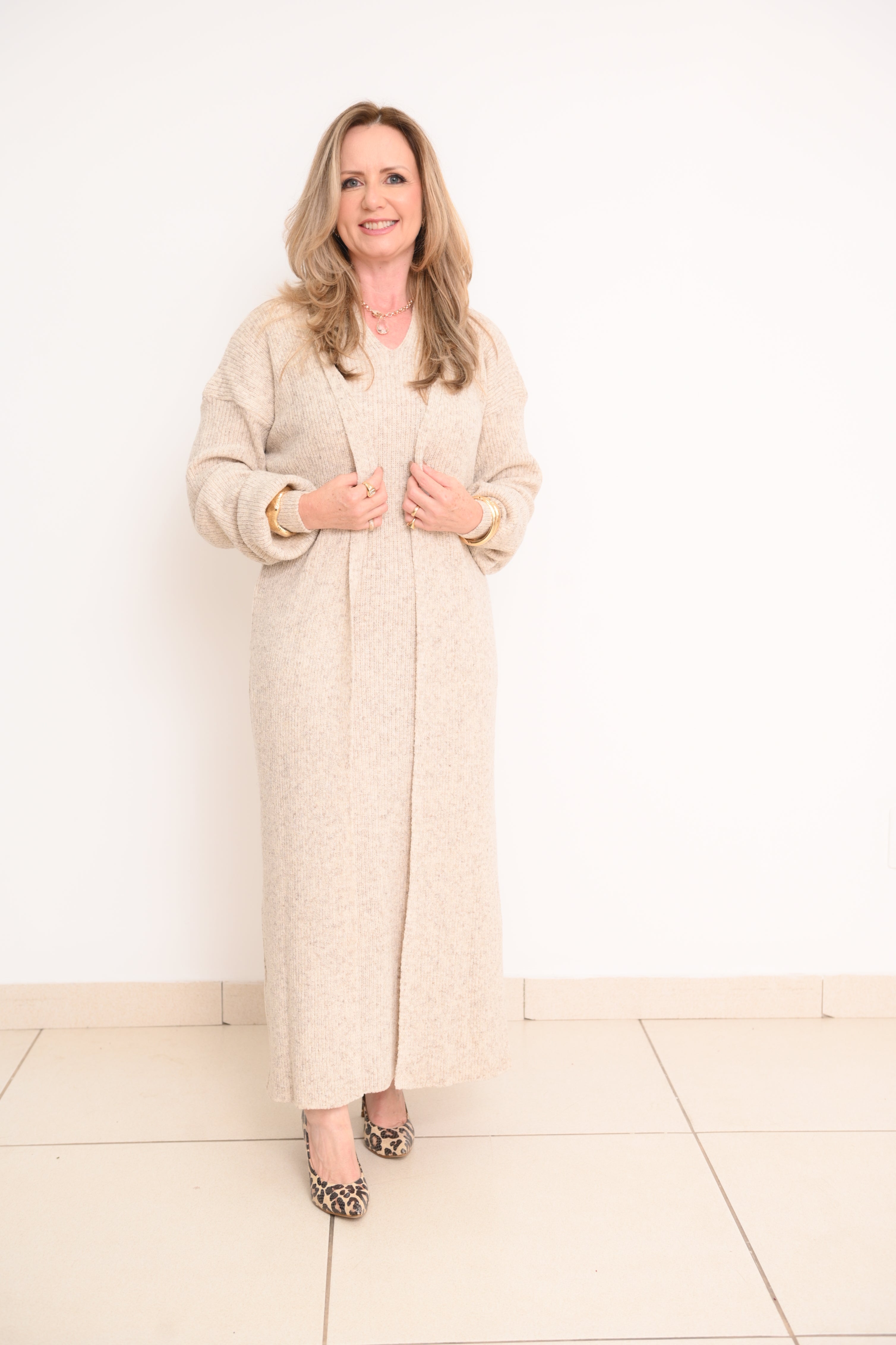 CONJUNTO VESTIDO CASACO MARILZA