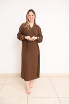 CONJUNTO VESTIDO CASACO MARILZA