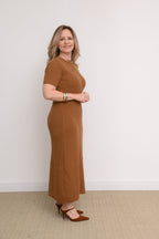 VESTIDO CANELADO NUBIA
