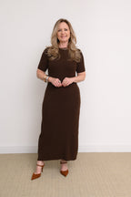 VESTIDO CANELADO NUBIA