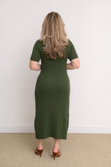 VESTIDO CANELADO NUBIA